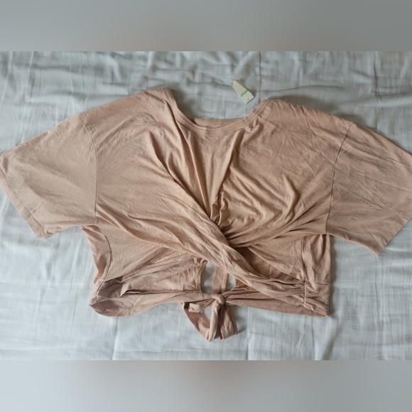 Aerie wrap around crop top peach size XXL NWT - Picture 1 of 1